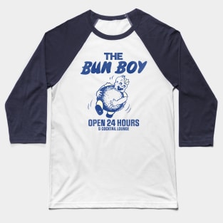 The Bun Boy Retro Defunct Restaurant & Cocktail Lounge Baseball T-Shirt